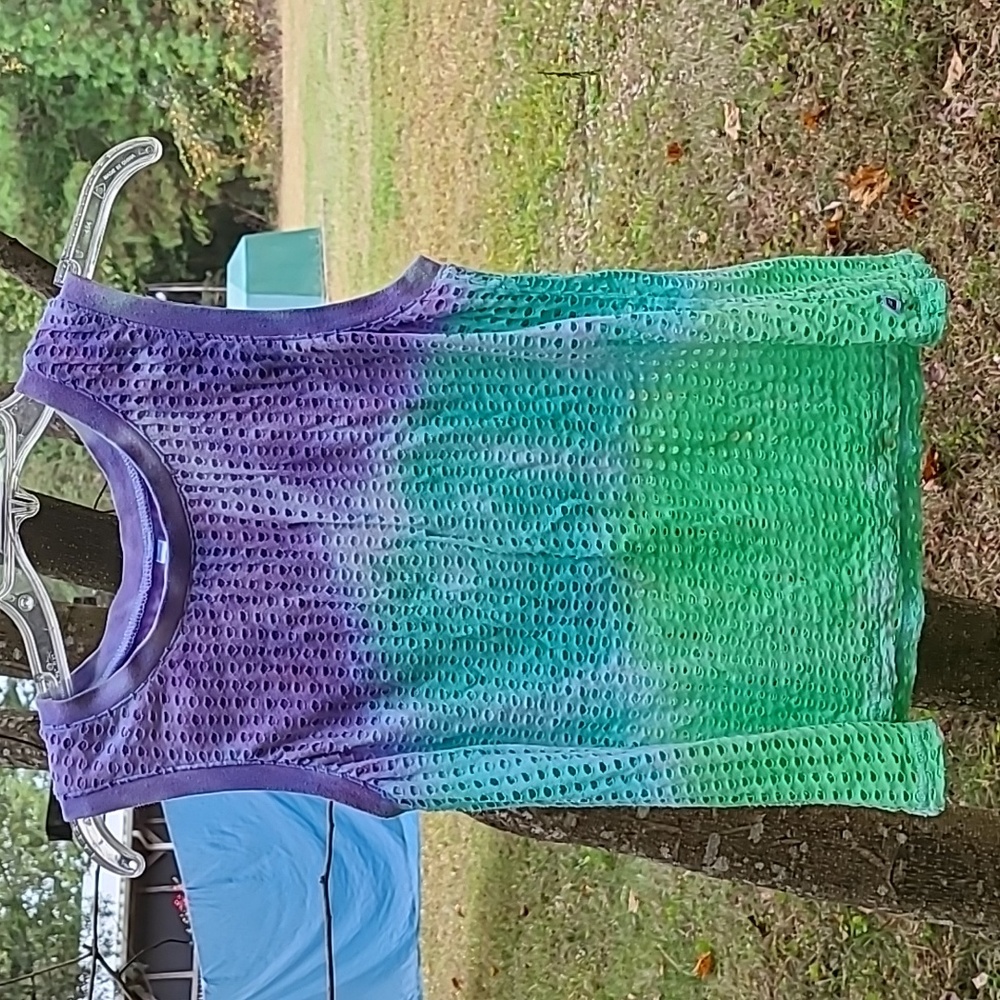 Fabletics Lavender Mesh Top
